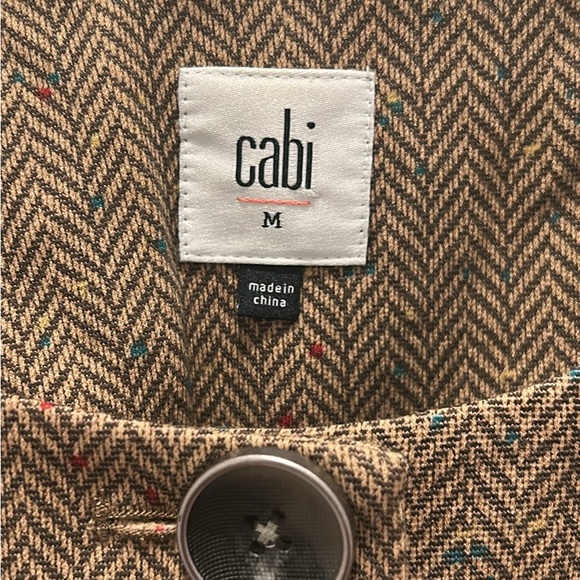 CAbi Brown Herringbone Blazer - Picture 3 of 6